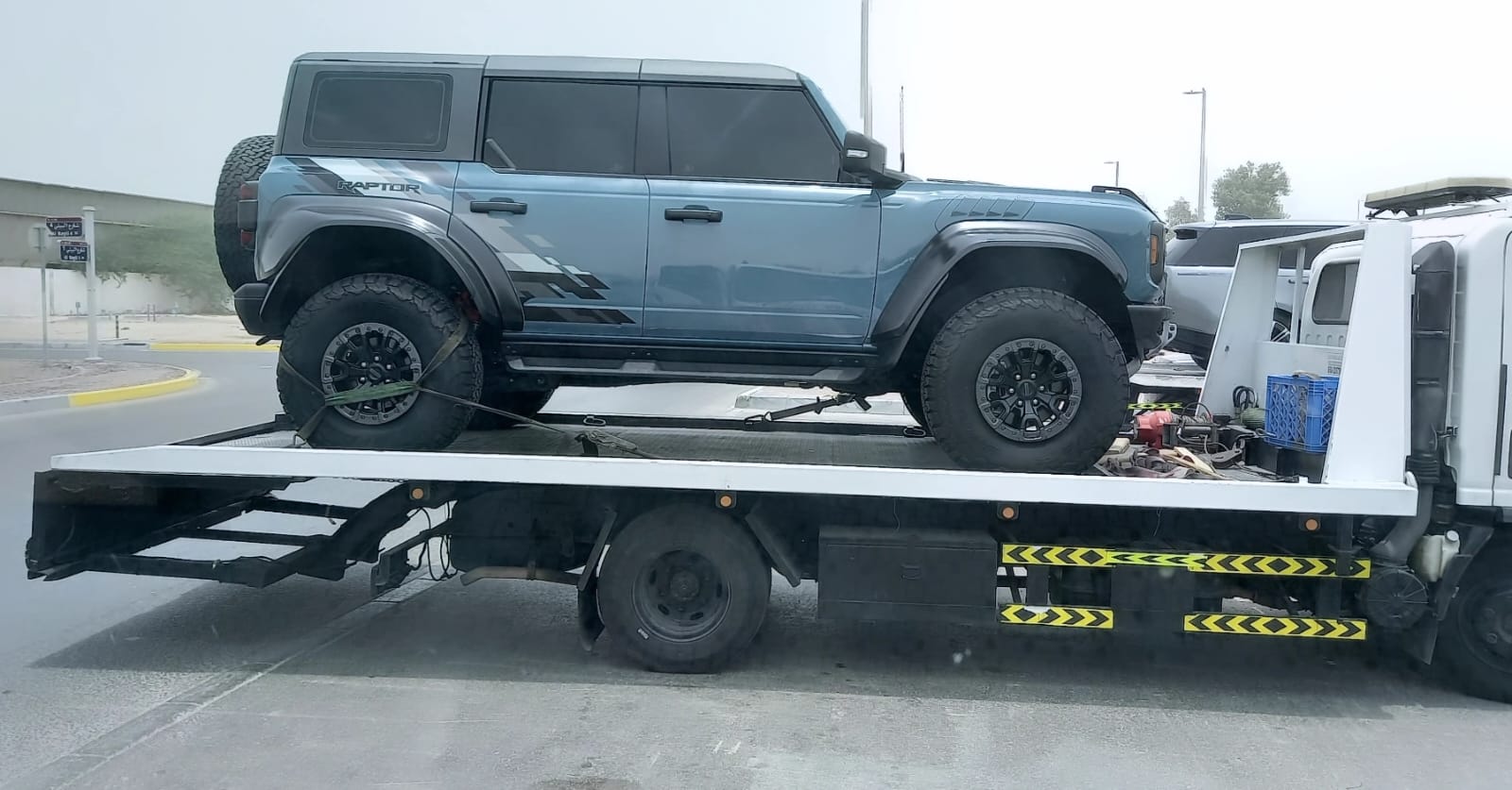 Ford Bronco Raptor on flatbed